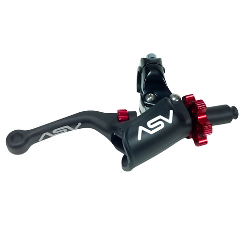 ASV Honda XR 200 R 1980-2003 Black F4 Shorty Off Road Brake Lever (with Pro Perch)
