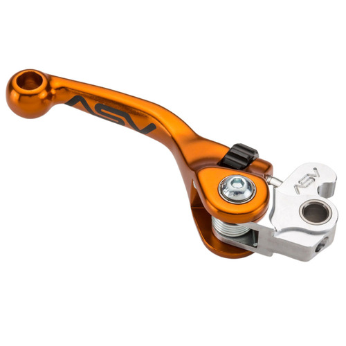 ASV Gas Gas Orange F4 Shorty Off Road Brake Lever - EC 250 2023 (ASV-BDF423-SO)