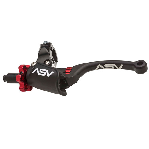 ASV Honda Black C6 Long Off Road Clutch Lever - CRF 150 R 2007-2024 (with Hot Start Pro Perch)