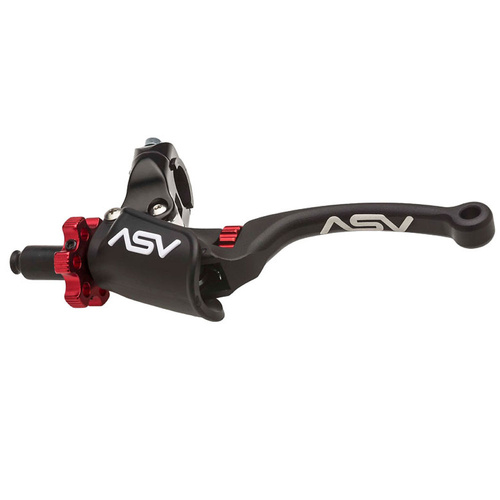 ASV Yamaha YZ 250 F 2001-2013 Black C6 Long Off Road Clutch Lever (with Hot Start Pro Perch)