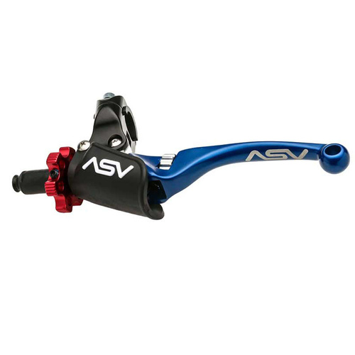 ASV Honda TRX 250 R 1987-1989 Blue F4 Long Off Road Clutch Lever (with Pro Perch)
