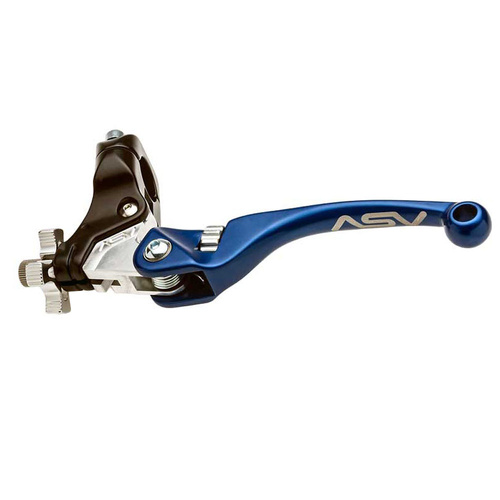 ASV Honda TRX 250 R 1987-1989 Blue F4 Long Off Road Clutch Lever (with Standard Perch)