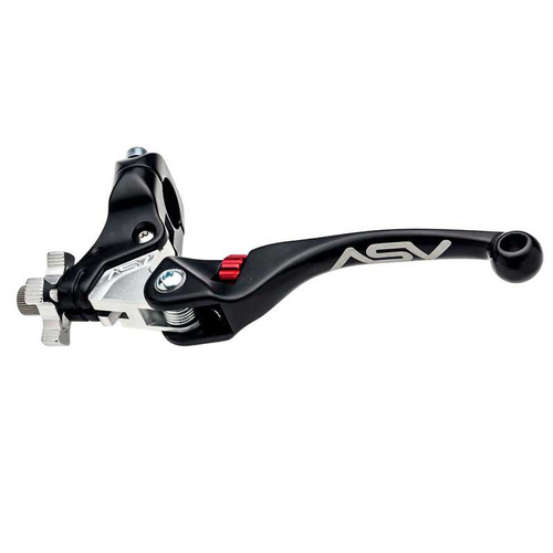 ASV Honda TRX 250 R 1987-1989 Black F4 Long Off Road Clutch Lever (with Standard Perch)