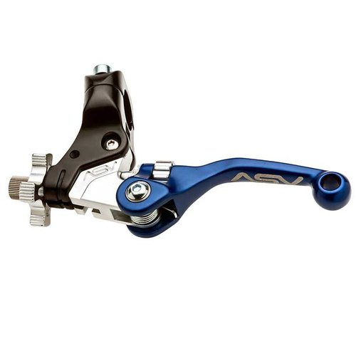 ASV Honda TRX 250 R 1987-1989 Blue F4 Shorty Off Road Clutch Lever (with Standard Perch)