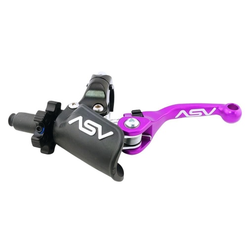 ASV Yamaha RAPTOR 660 2001-2005 Purple F4 Shorty Off Road Clutch Lever (with Pro Perch)