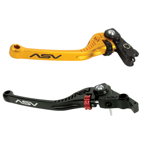 ASV Kawasaki Black C5 Long Clutch Lever - ZX 11 1990-2001
