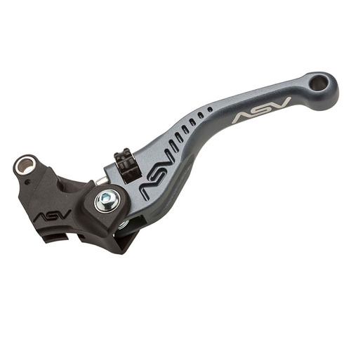 ASV Kawasaki Grey C5 Shorty Off Road Clutch Lever - KLX 250 S 2009-2020
