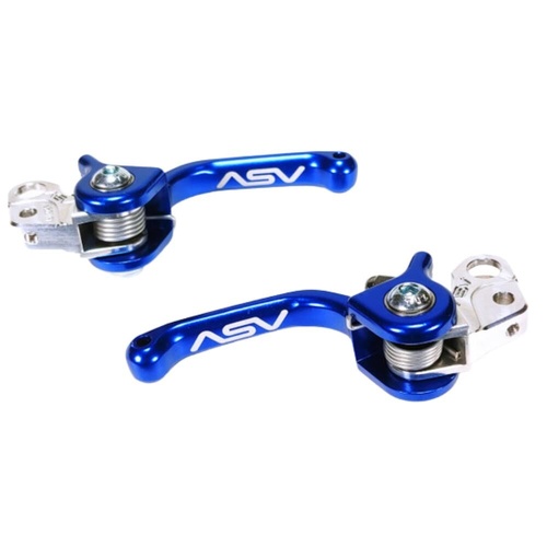 ASV Yamaha PW 50 2004-2025 Blue F3 Off Road Front & Rear Brake Levers (Pair)