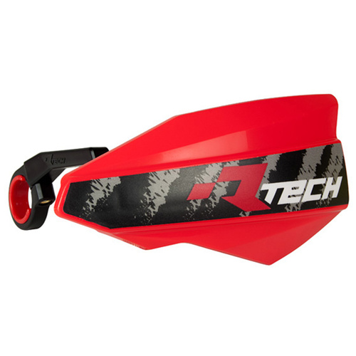 Rtech Red Vertigo Bicycle Handguards - Includes Mounting Kit