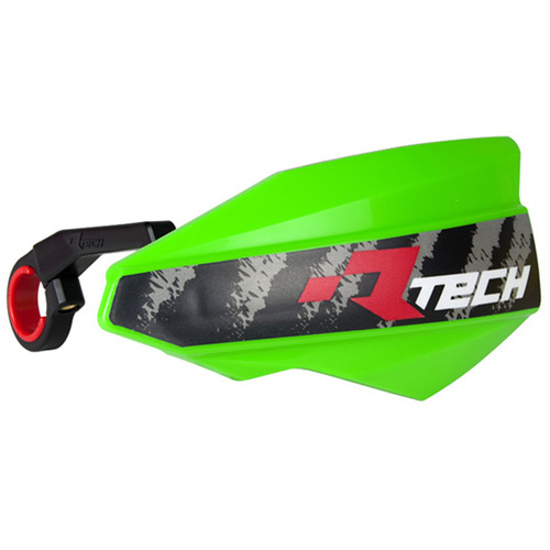Rtech Neon Green Vertigo Bicycle Handguards - Includes Mounting Kit