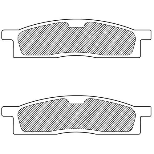Renthal Yamaha RC-1 Works Rear Dirt Brake Pads YZ 65 2018-2023