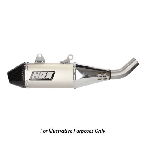 HGS Honda 4 Stroke Stainless Steel Carbon Silencer CRF 250 R 2025