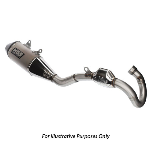 HGS Honda Complete Stainless Steel Carbon Exhaust System CRF 450 R 2021-2024