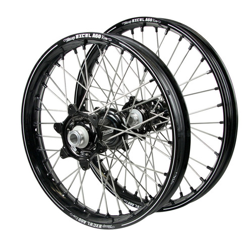 KTM Talon Carbon Fibre Black Hubs / A60 Black Rims Wheel Set