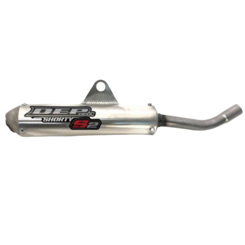 DEP Pipes Beta Silver 2 Stroke Shorty Silencer - RR 125 2018