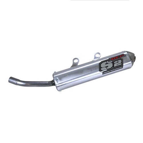DEP Pipes Beta RR 125 2025 Silver 2 Stroke MX Silencer