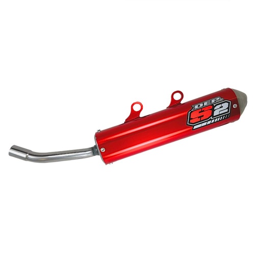 DEP Pipes Beta RR 125 2020-2025 Red 2 Stroke MX Silencer