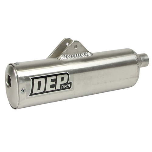 DEP Pipes Honda Silver 2 Stroke MX Silencer - CR 125 R 1984