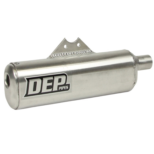 DEP Pipes Honda Silver 2 Stroke MX Silencer - CR 125 R 1985