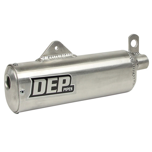 DEP Pipes Honda Silver 2 Stroke MX Silencer - CR 125 R 1986