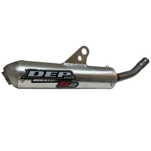 DEP Pipes Honda Silver 2 Stroke MX Silencer - CR 125 R 1989-1990
