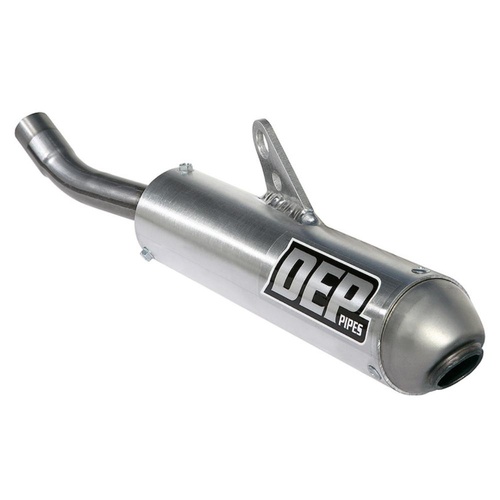 DEP Pipes Honda Silver 2 Stroke Shorty Silencer - CR 125 R 2002-On