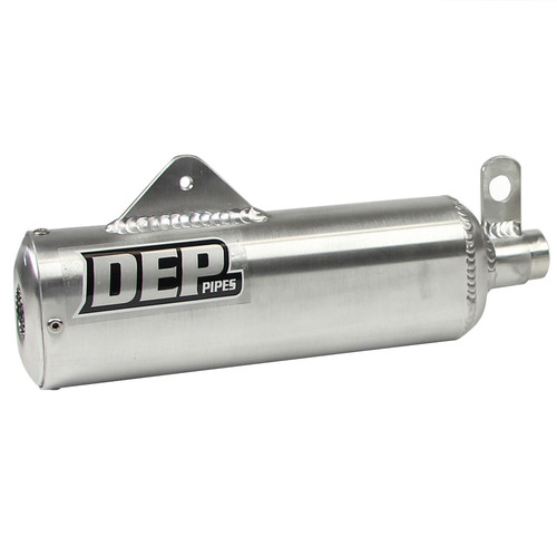 DEP Pipes Honda Silver 2 Stroke MX Silencer - CR 250 R 1986