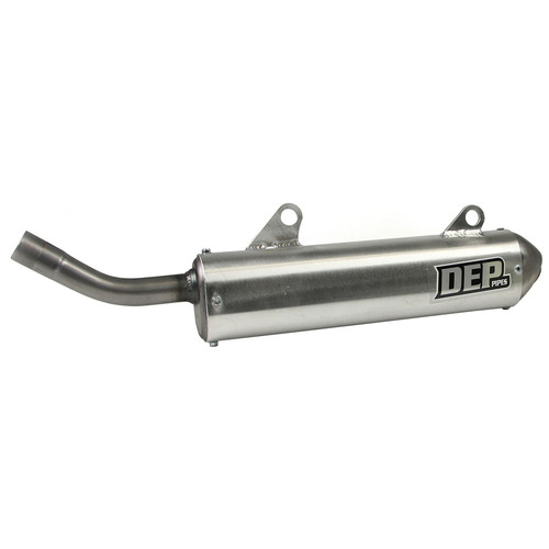 DEP Pipes Honda Silver 2 Stroke MX Silencer - CR 250 R 1988