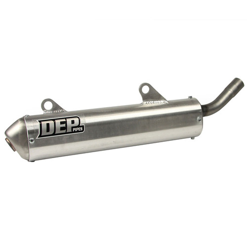 DEP Pipes Honda Silver 2 Stroke MX Silencer - CR 250 R 1989