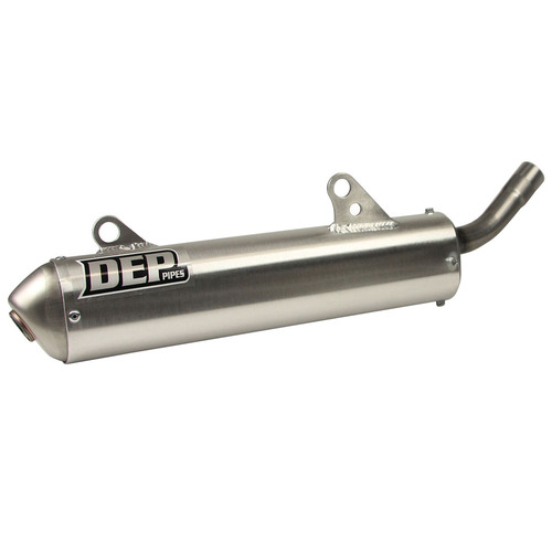DEP Pipes Honda Silver 2 Stroke MX Silencer - CR 250 R 1990-1991