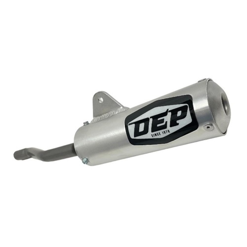 DEP Pipes Honda Silver 2 Stroke MX Silencer - CR 80 R 1982