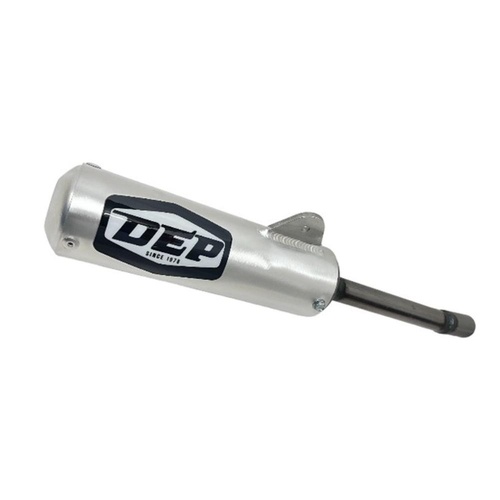 DEP Pipes Honda Silver 2 Stroke MX Silencer - CR 80 R 1983