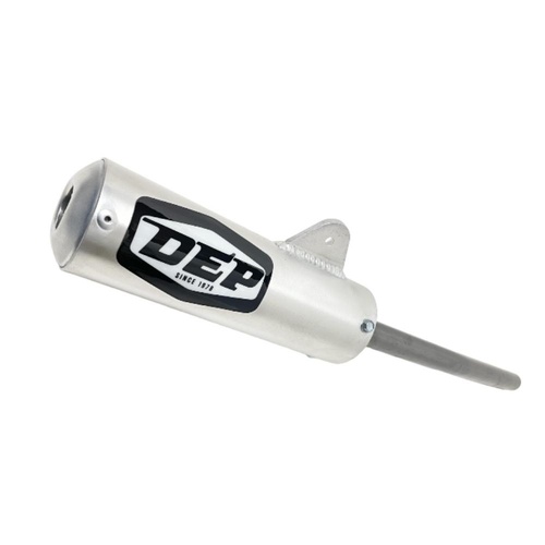 DEP Pipes Honda Silver 2 Stroke MX Silencer - CR 80 R 1984