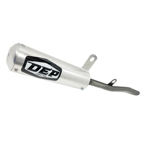 DEP Pipes Honda Silver 2 Stroke MX Silencer - CR 80 R 1985