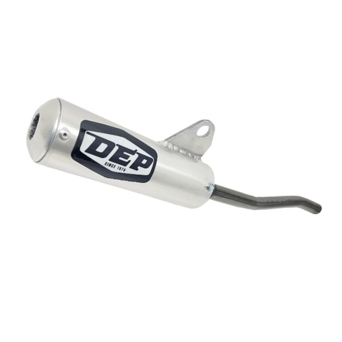 DEP Pipes Honda Silver 2 Stroke MX Silencer - CR 80 R 1986
