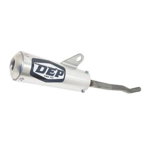 DEP Pipes Honda Silver 2 Stroke MX Silencer - CR 80 R 1991-1995