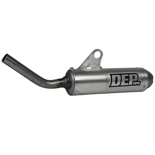 DEP Pipes Honda Silver 2 Stroke MX Silencer - CR 85 R 1996-2004
