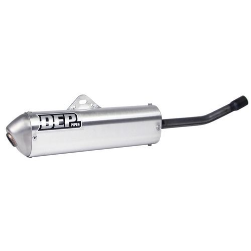 DEP Pipes Honda Silver 2 Stroke Road Silencer - CRM 125 1990-1998