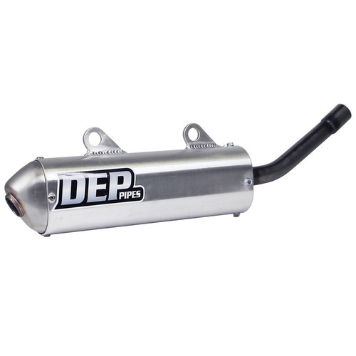DEP Pipes Kawasaki Silver 2 Stroke MX Silencer - KX 125 1990