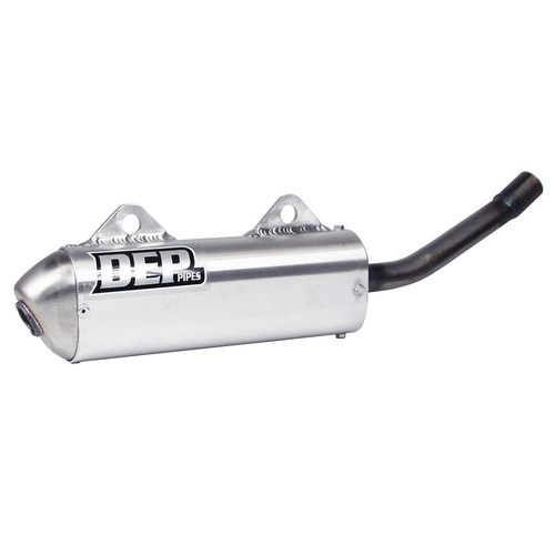 DEP Pipes Kawasaki Silver 2 Stroke MX Silencer - KX 125 1991
