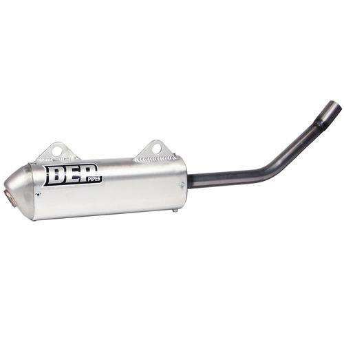 DEP Pipes Kawasaki Silver 2 Stroke MX Silencer - KX 125 1994