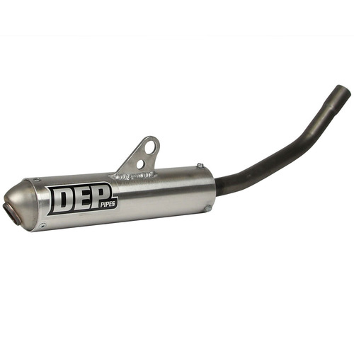 DEP Pipes Kawasaki Silver 2 Stroke MX Silencer - KX 125 1995-2002
