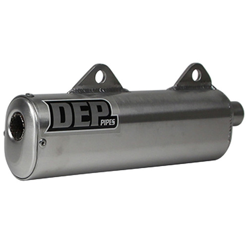 DEP Pipes Kawasaki Silver 2 Stroke MX Silencer - KX 250 1987