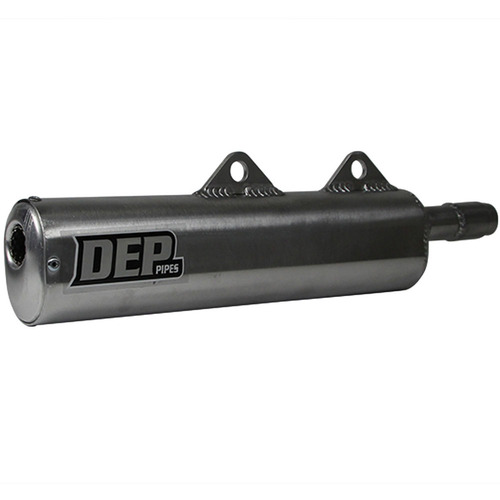 DEP Pipes Kawasaki Silver 2 Stroke MX Silencer - KX 250 1988-1989