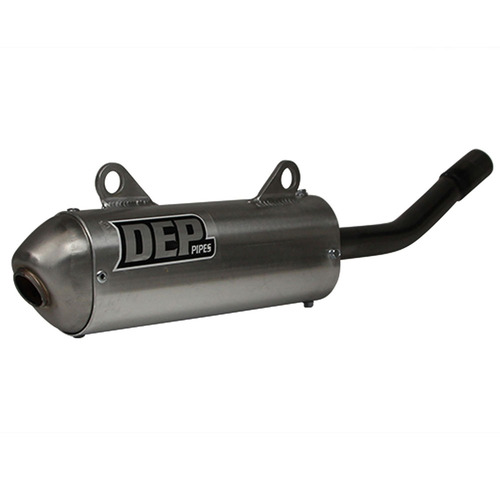 DEP Pipes Kawasaki Silver 2 Stroke MX Silencer - KX 250 1994
