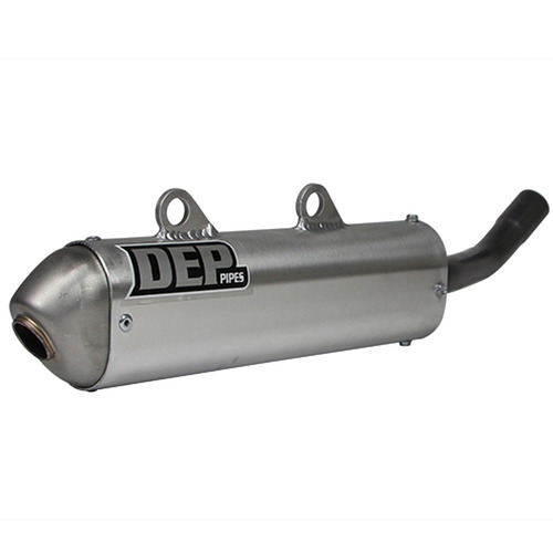 DEP Pipes Kawasaki Silver 2 Stroke MX Silencer - KX 250 2003-On