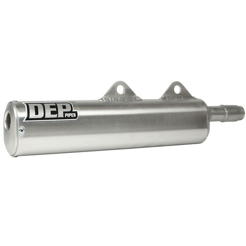 DEP Pipes Kawasaki Silver 2 Stroke Trail Silencer - KDX 200 1983-1985