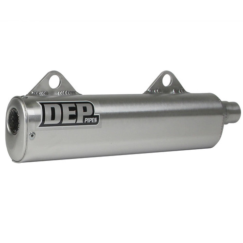 DEP Pipes Kawasaki Silver 2 Stroke Trail Silencer - KDX 200 1986-1988