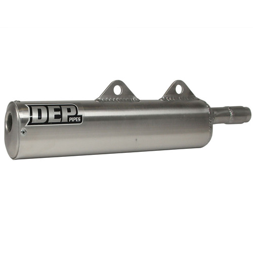 DEP Pipes Kawasaki Silver 2 Stroke Trail Silencer - KDX 200 1989-1995