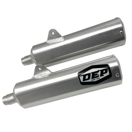 DEP Pipes Suzuki Silver 2 Stroke Sports Road Silencer - RG 250 (Pair) (DEPS2917)